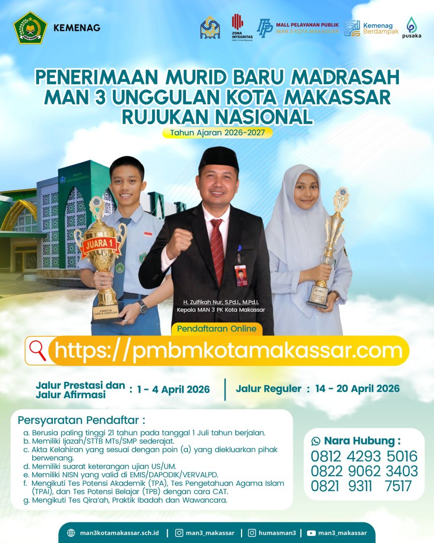 PMB Madrasah Tahun Ajaran 2026-2027