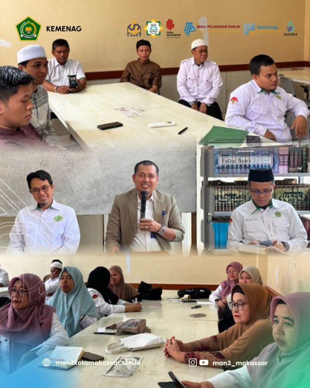 Perkuat Sinergi, Kepala MAN 3 PK Kota Makassar Adakan Rapat Bersama Stakeholder