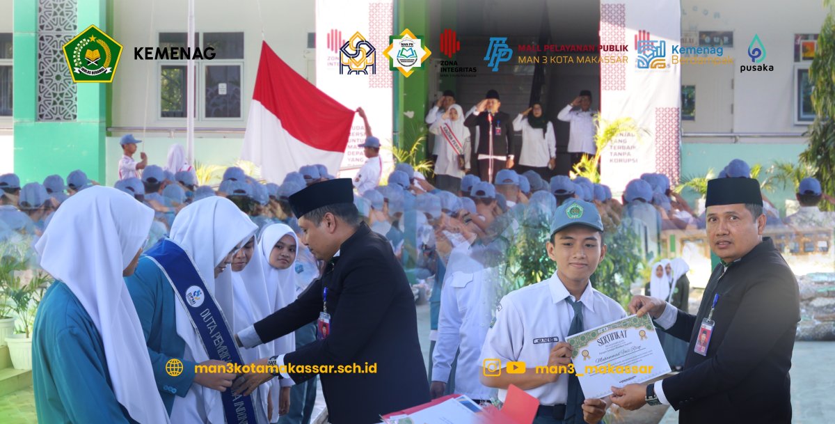 Pimpin Upacara di Lapangan Semi Indoor, Kepala MAN 3 Beri Apresiasi Atas Kedisiplinan dan Ekosistem Digital Madrasah
