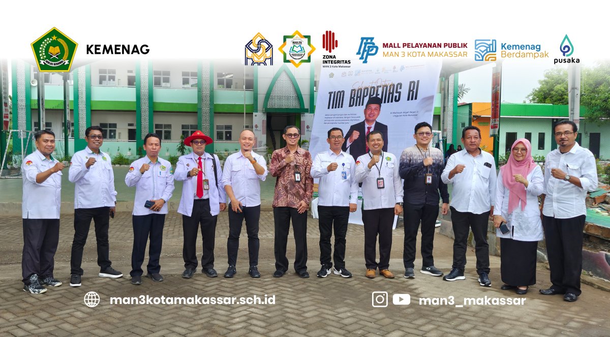 Tinjau Bangunan SBSN, Tim Bappenas RI Sambangi MAN 3 Kota Makassar