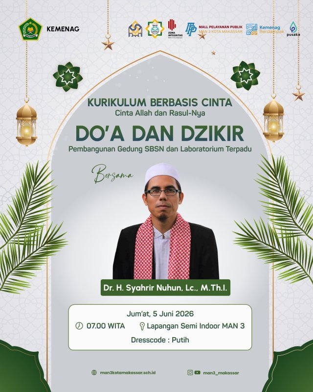 Do'a dan Dzikir Bersama Kurikulum Berbasis Cinta, Cinta Allah dan Rasul