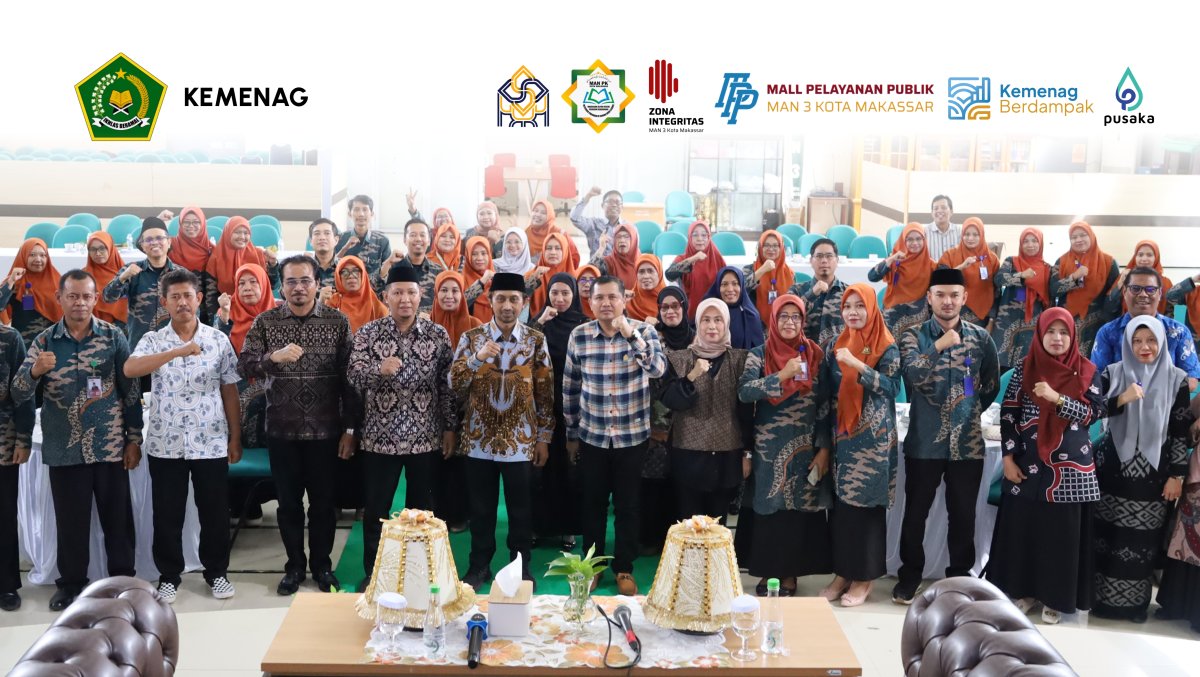 Akselerasi Menuju WBK-WBBM, Tim OKH Ditjen Pendis Berikan Catatan Teknis Evaluasi ZI di MAN 3 Kota Makassar