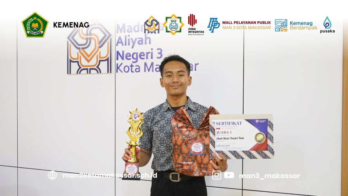 Murid MAN 3 Kota Makassar Raih Juara 1 Lomba Baca Puisi di Poltek Bosowa Future Skills Expo 2026