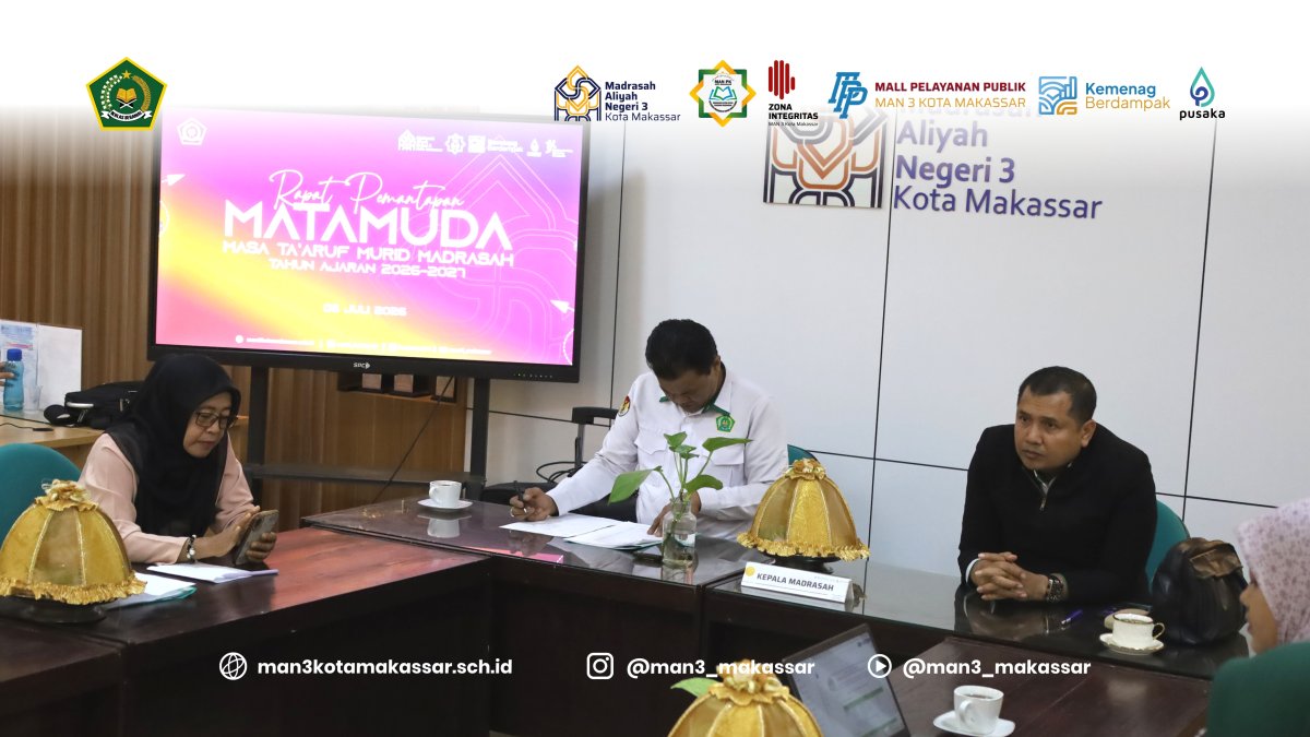 Matangkan Persiapan MATAMUDA, Kepala MAN 3 Kota Makassar Beri Arahan Khusus ke Panitia