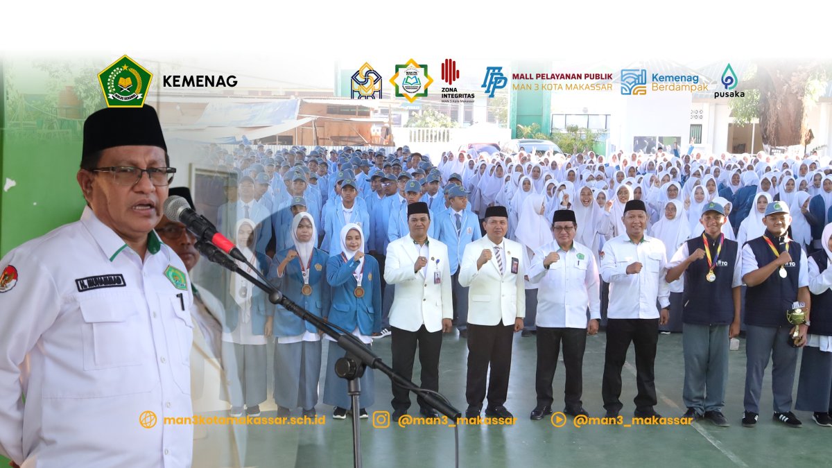Kakan Kemenag Kota Makassar Pimpin Upacara Perdana Tahun Ajaran 2026/2027 di MAN 3