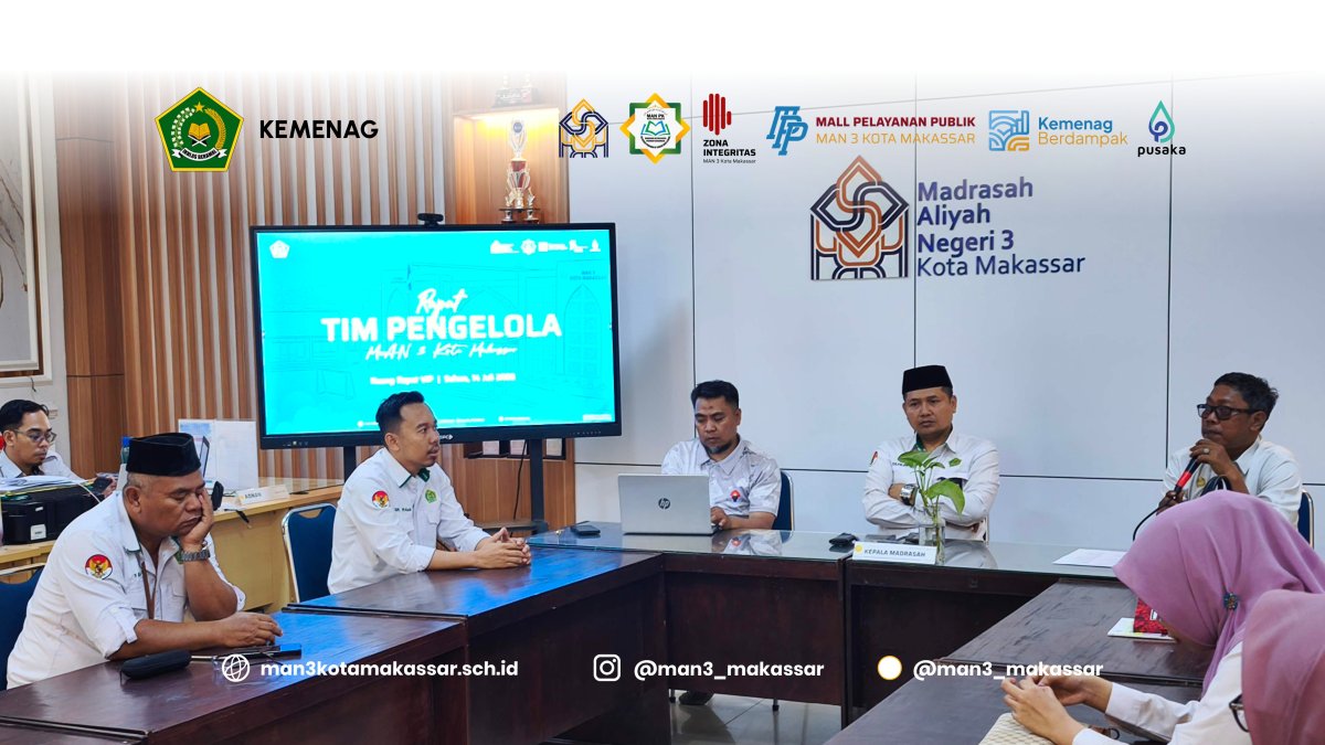MAN 3 Kota Makassar Laksanakan Rapat Koordinasi Pengoptimalan Pendapatan Asli Madrasah (PAM)