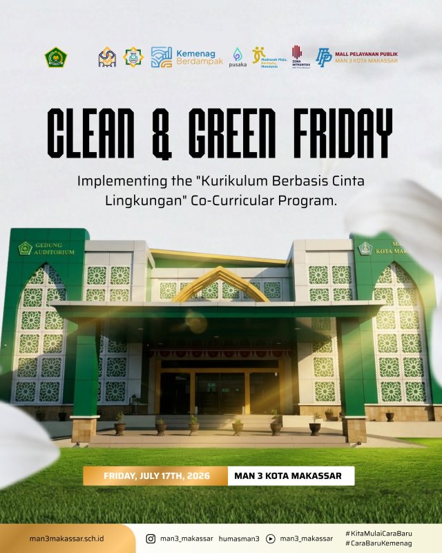 Jum'at Bersih MAN 3 Kota Makassar