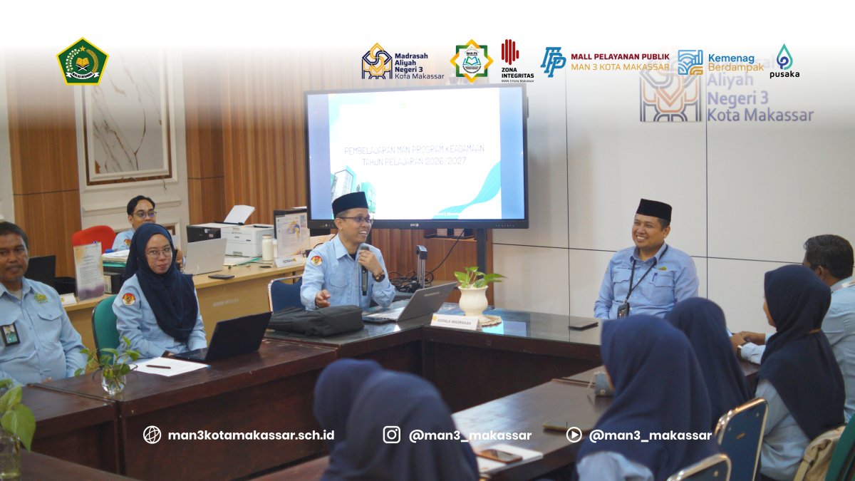 Tingkatkan Kualitas Pendidikan Keagamaan, MAN 3 Kota Makassar Laksanakan Rakor dan Sinkronisasi Pembelajaran MAN PK TP 2026/2027