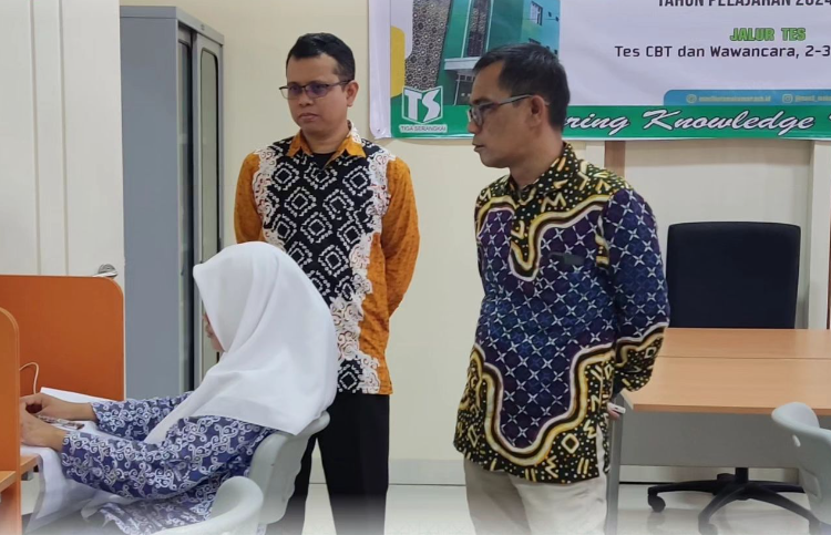 KABID PENMAD Pantau Langsung Pelaksanaan CBT dan Tes Wawancara SNPDB MAN PK